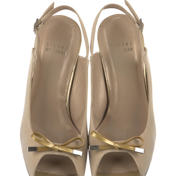 Stuart Weitzman bow accents slingback sandals - Picture 4 of 5